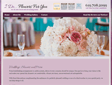 Tablet Screenshot of idoflowersforyou.com